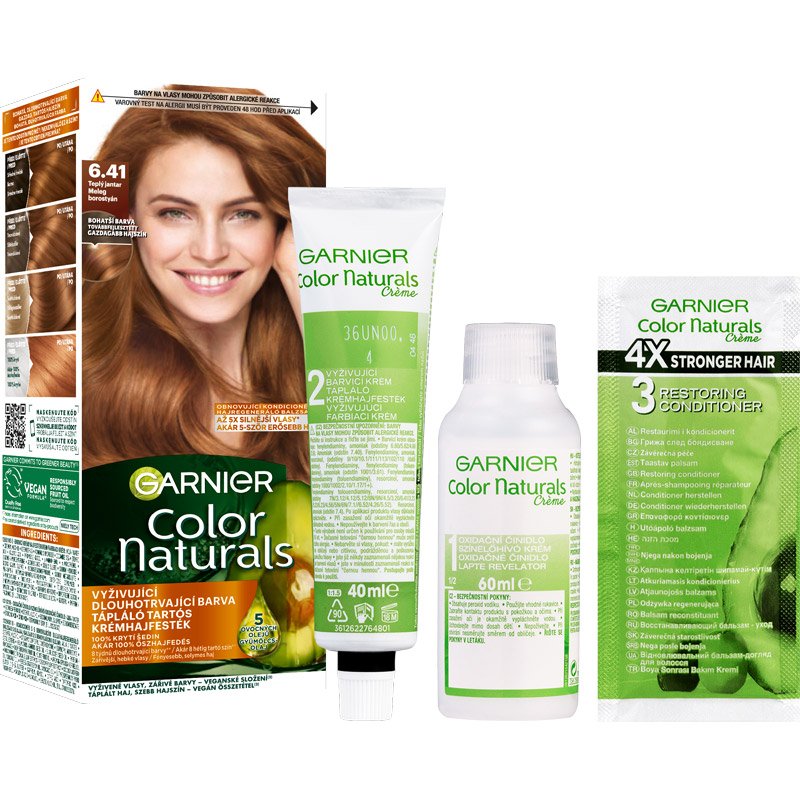 Color Naturals Tartós hajfesték 6.41 Meleg borostyán - 2